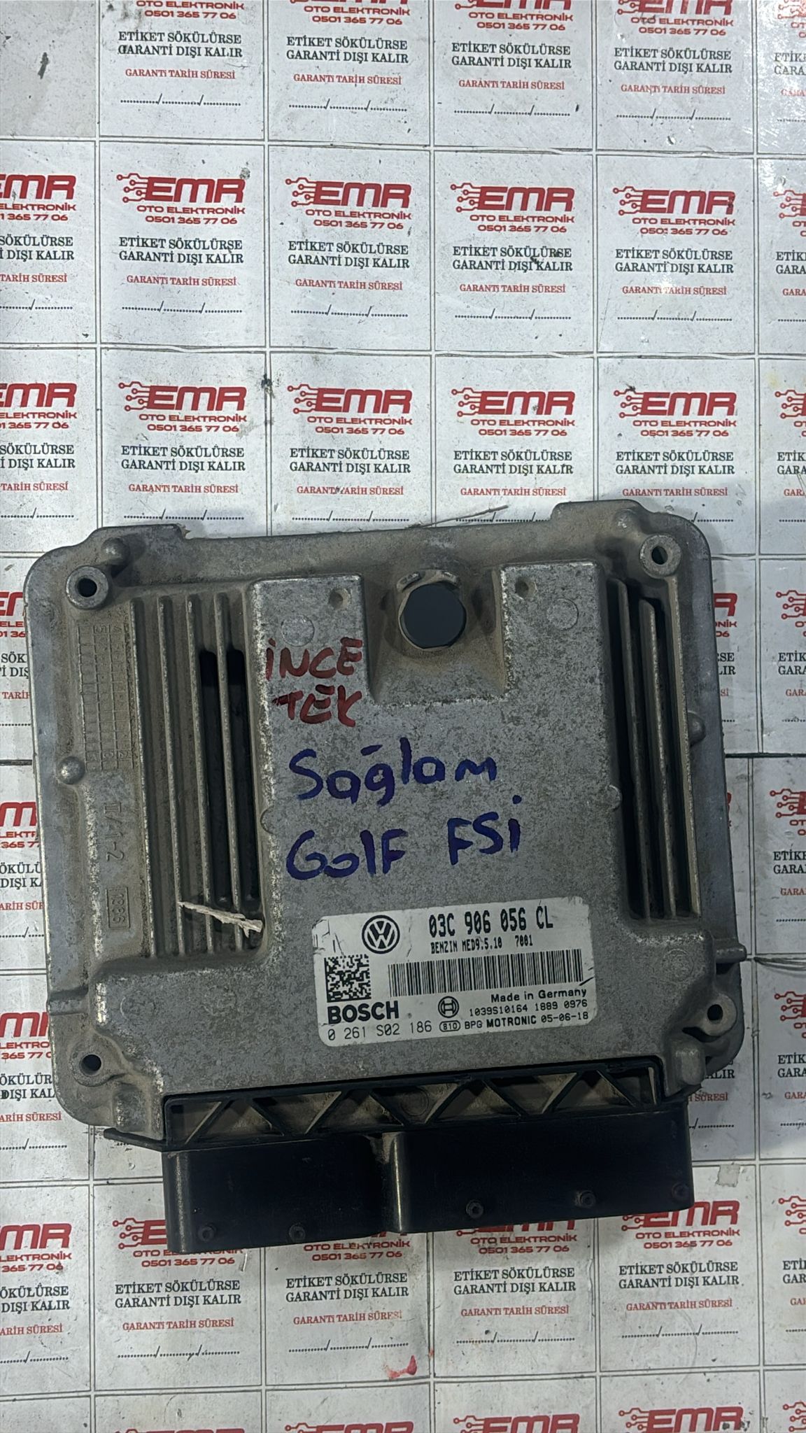 VOLKSWAGEN GOLF 1.6 FSİ MOTOR BEYNİ 0 261 S02 186